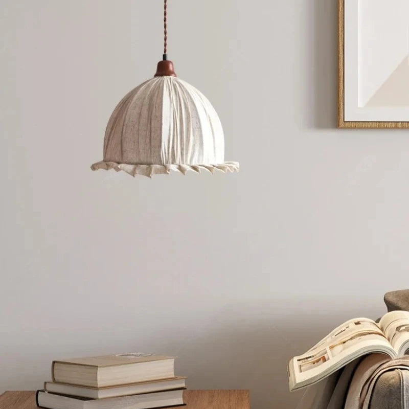 Zorei Ruffled Bell Pendant Light D 22 cm | Celestre