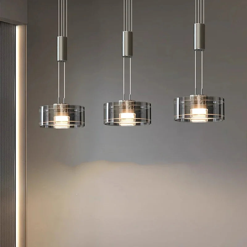 Nilo Round Cylindrical Pendant Light | Celestre