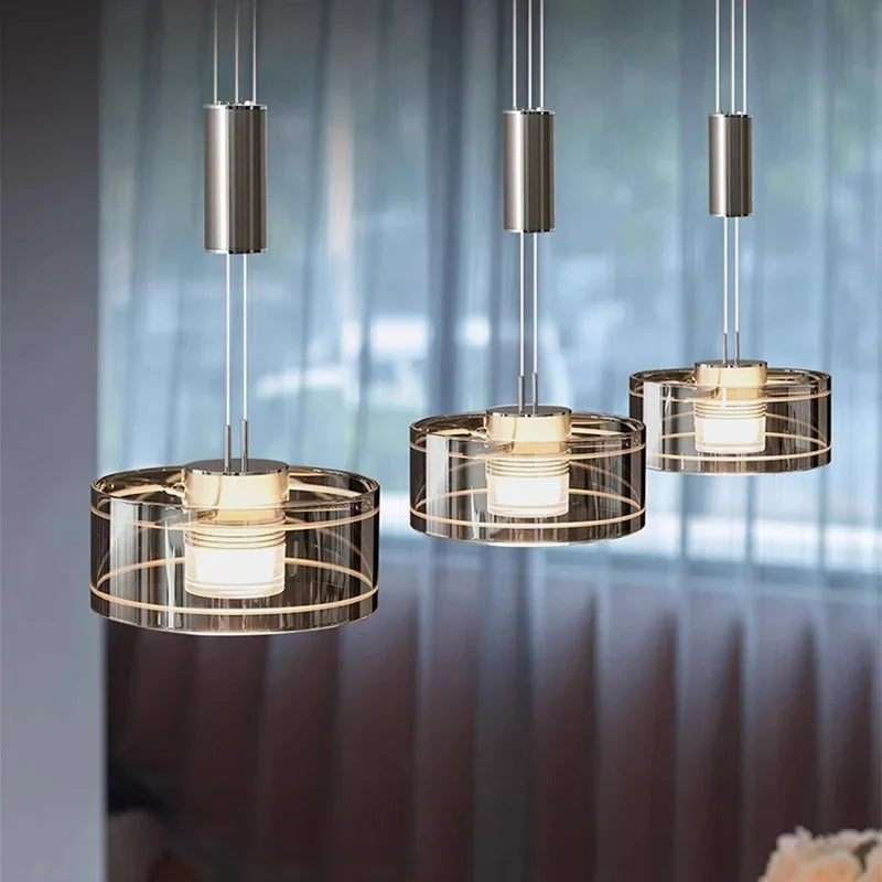 Nilo Round Cylindrical Pendant Light | Celestre