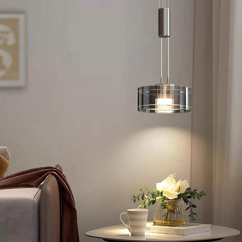 Nilo Round Cylindrical Pendant Light | Celestre