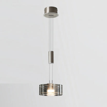 Nilo Round Cylindrical Pendant Light Single Head | Celestre