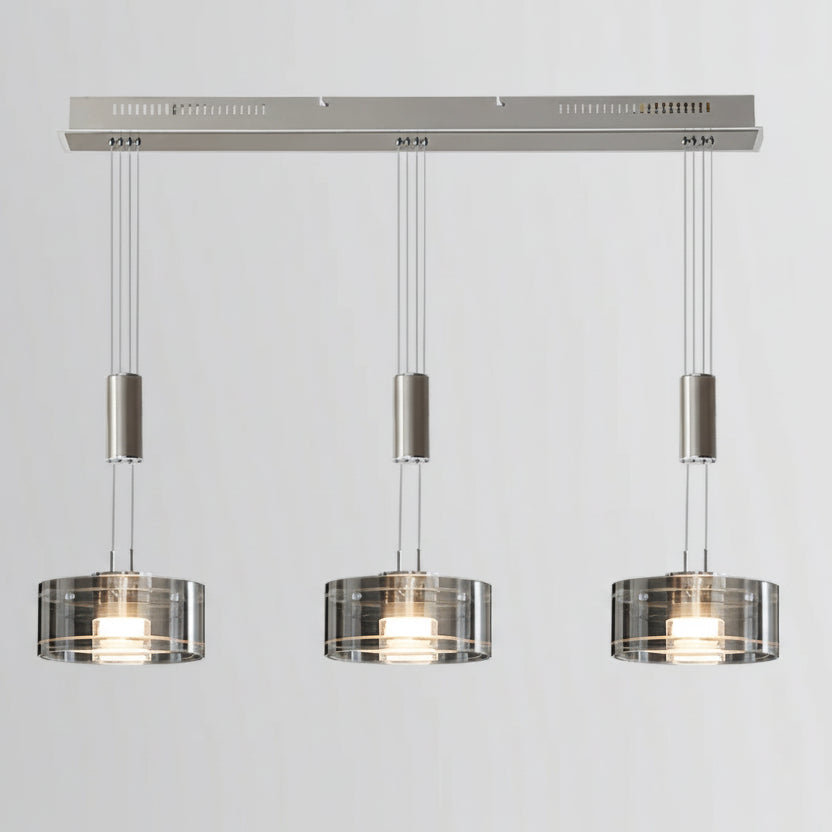 Nilo Round Cylindrical Pendant Light 3 Heads | Celestre