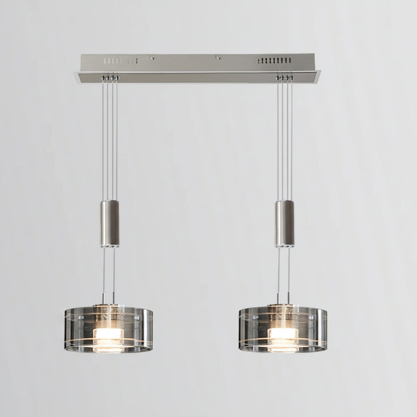 Nilo Round Cylindrical Pendant Light 2 Heads | Celestre