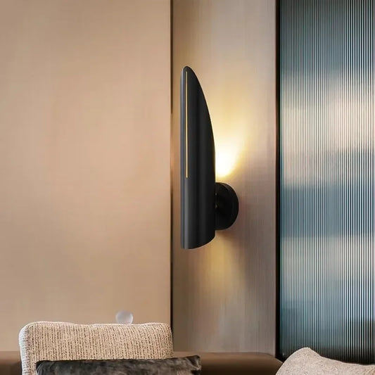 Emri Slit Cut Long Wall Light Black | Celestre