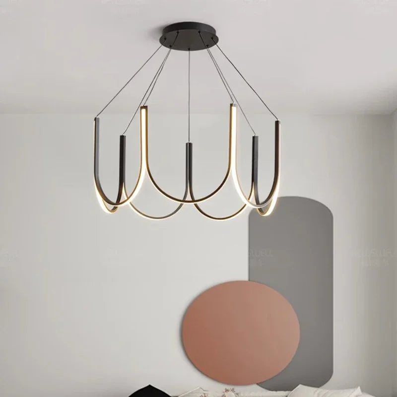 Jexo U Shaped Round Chandelier | Celestre