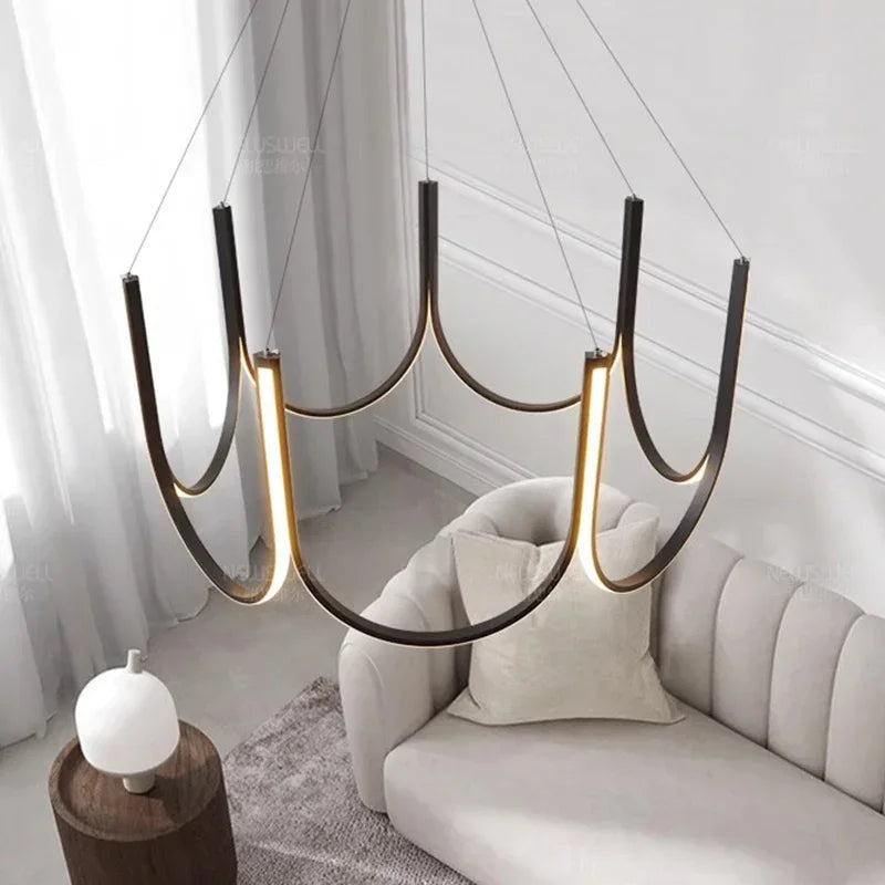 Jexo U Shaped Round Chandelier | Celestre