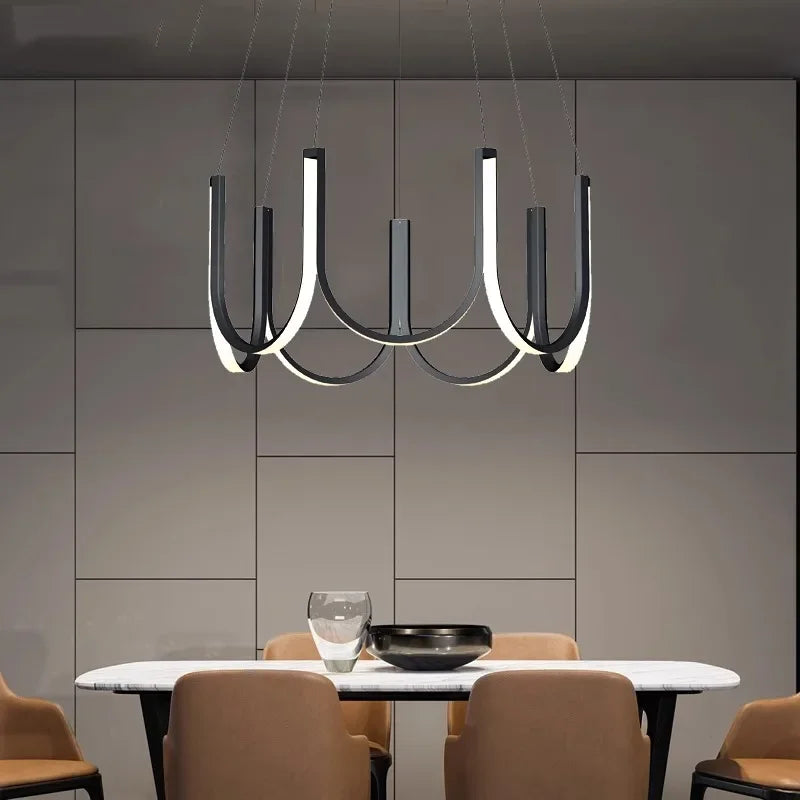 Jexo U Shaped Round Chandelier | Celestre