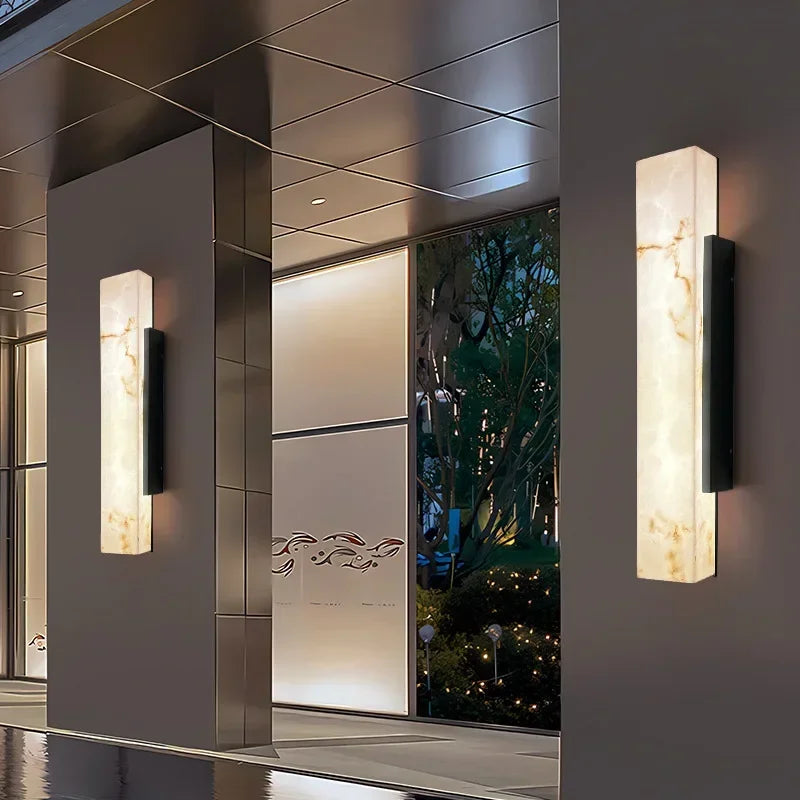Luvi Resin Outdoor Rectangular Wall Light | Celestre