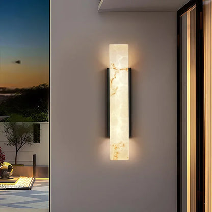Luvi Resin Outdoor Rectangular Wall Light H 60 cm | Celestre