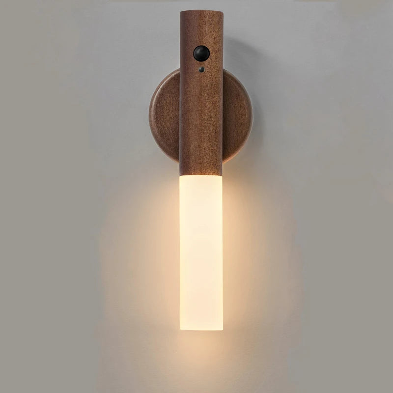 Avrel Motion Sensor LED Wall Light Walnut 1 Pc | Celestre