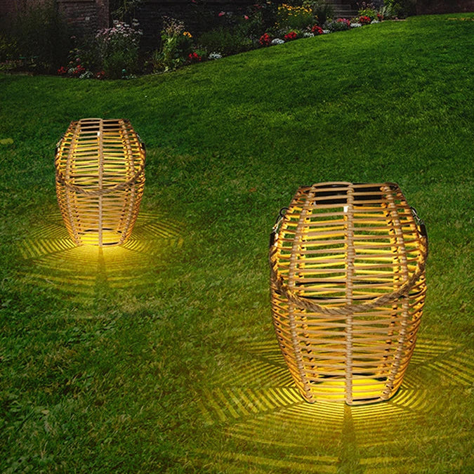 Cesi Solar Drum Outdoor Floor Lamp | Celestre