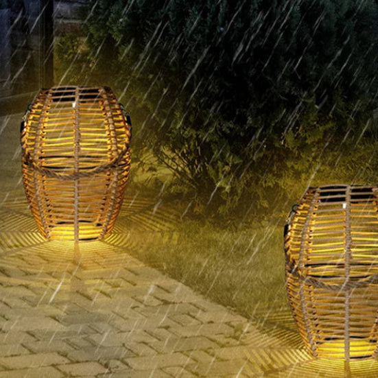 Cesi Solar Drum Outdoor Floor Lamp | Celestre