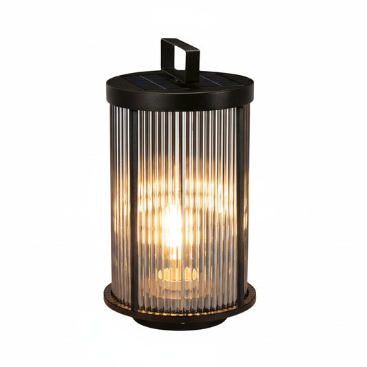 Dali Solar Fluted Outdoor Floor Lamp | Celestre