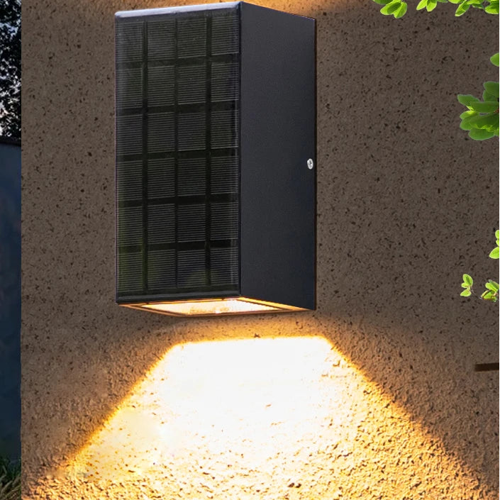Teze Solar Outdoor Rectangular Wall Light | Celestre
