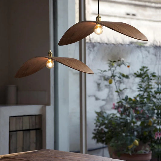 Nila Wood Wing Pendant Light | Celestre