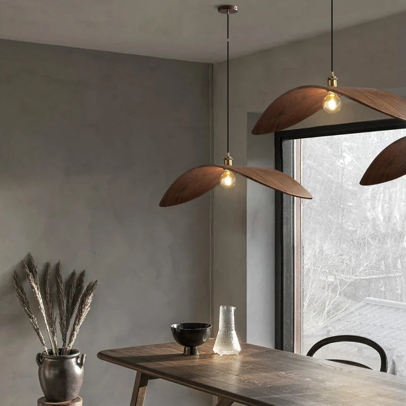 Nila Wood Wing Pendant Light | Celestre