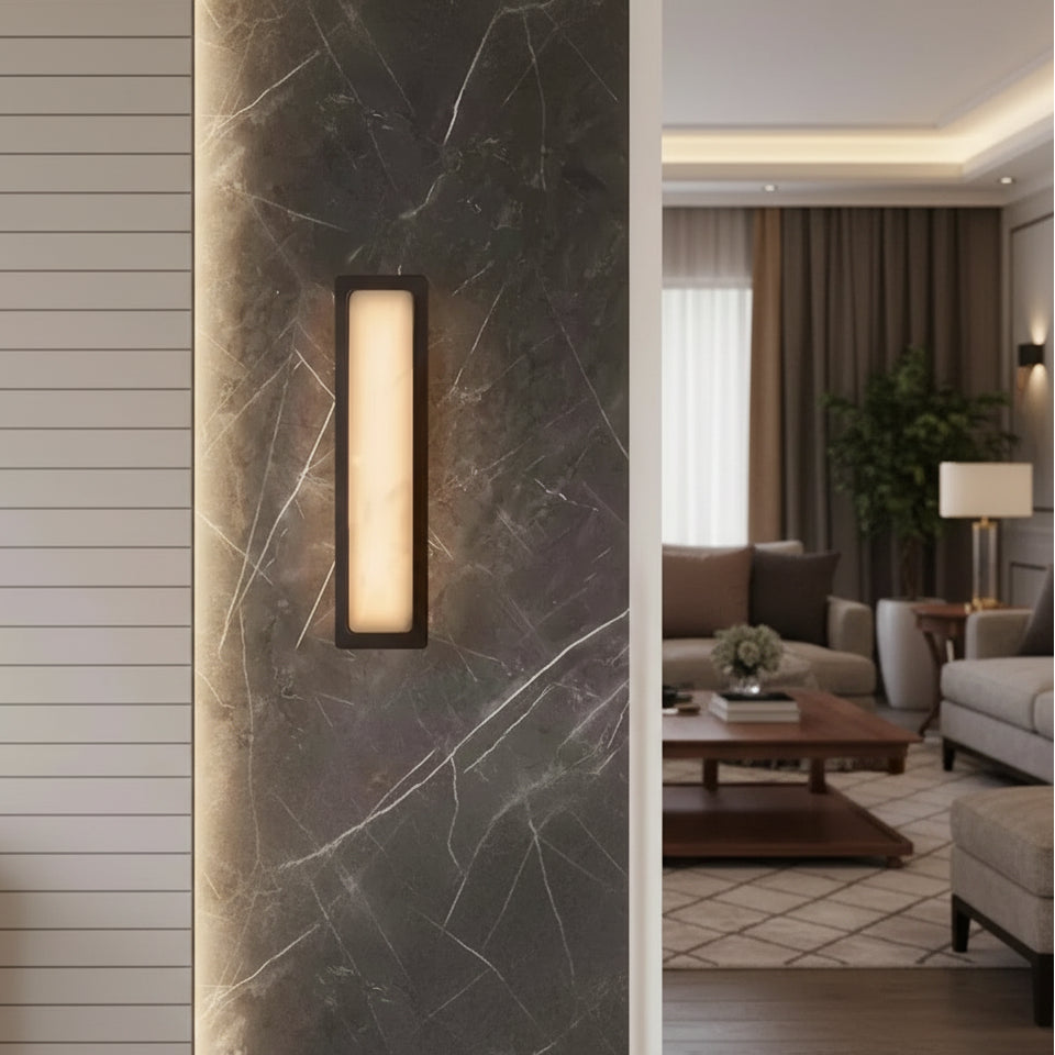 Inora Spanish Marble Wall Light Black | Celestre