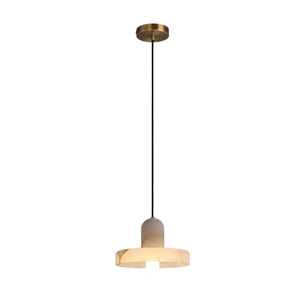 Vexa Cap Alabaster Pendant Light Default | Celestre