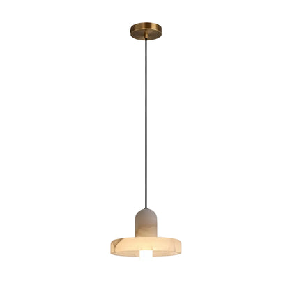 Vexa Cap Alabaster Pendant Light Default | Celestre