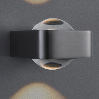 Dezo Square Ball Wall Light Black | Celestre