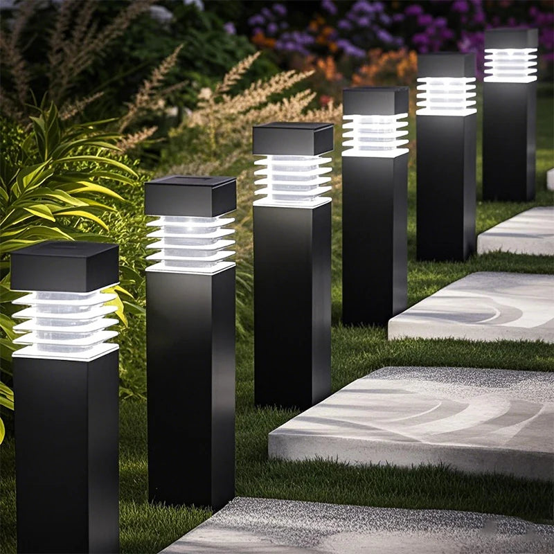 Lile Solar Louvered Bollard Light Cold | Celestre