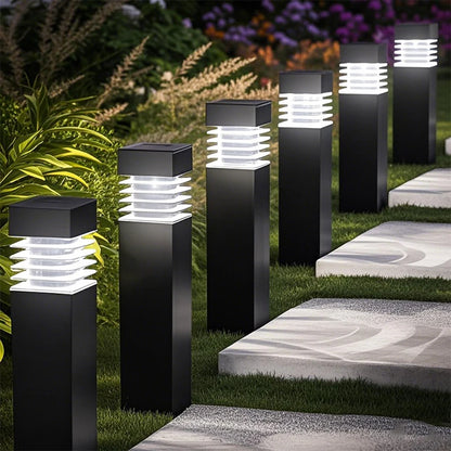 Lile Solar Louvered Bollard Light Cold | Celestre