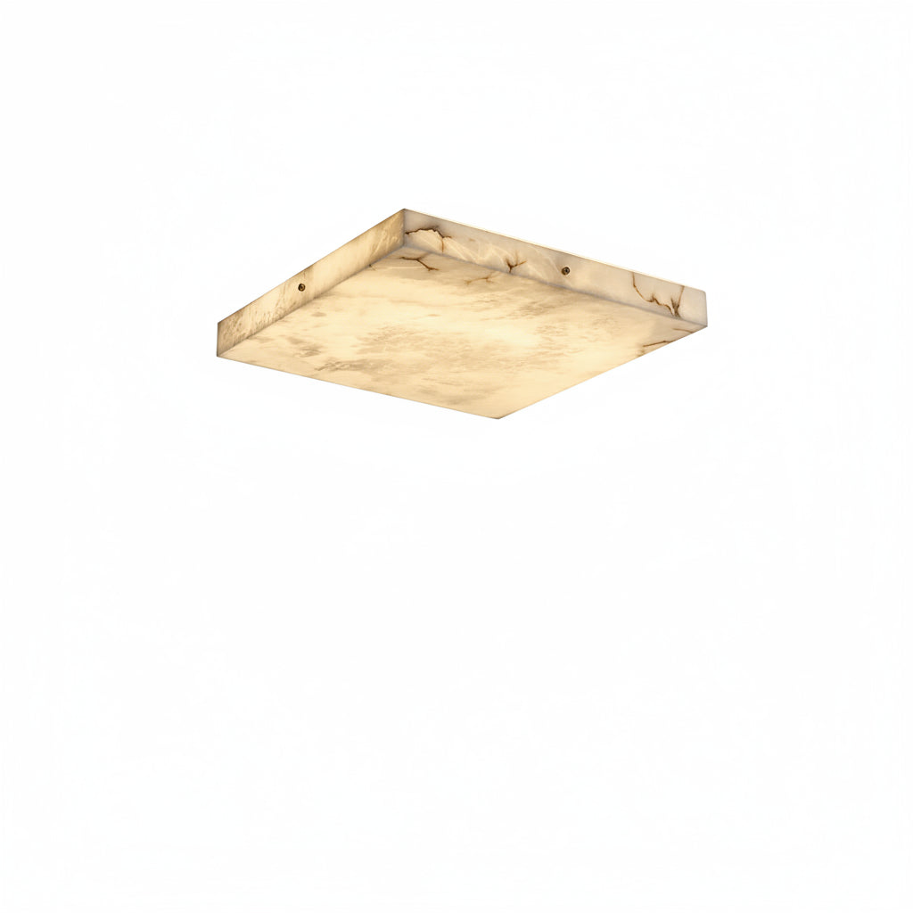 Ollen Cuboid Alabaster Ceiling Light | Celestre