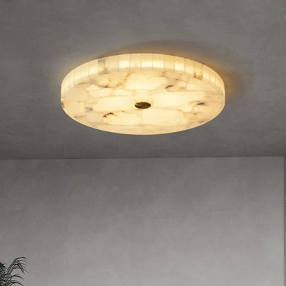Rilix Alabaster Circular Ceiling Light 40 cm | Celestre