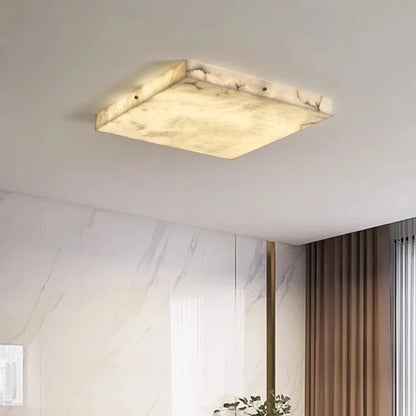 Ollen Cuboid Alabaster Ceiling Light W 50 cm | Celestre