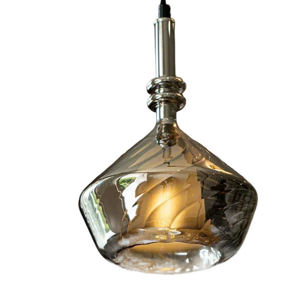 Bezi Diamond Spiral Ribbed Pendant Light | Celestre