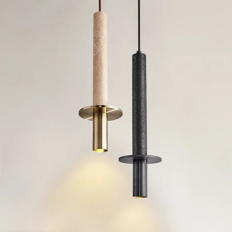 Taren Stone Pendant Light Natural Travertine | Celestre