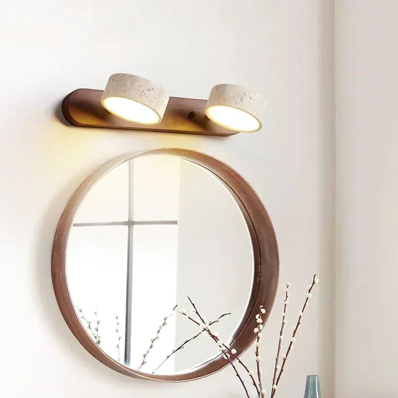 Farli Wabi Sabi Duo Wall Light Walnut | Celestre