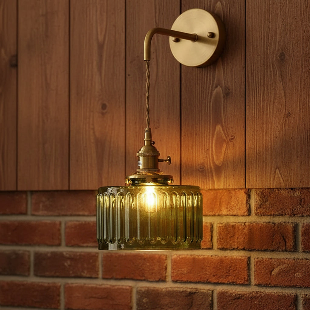 Briva Vintage Fluted Wall Light | Celestre