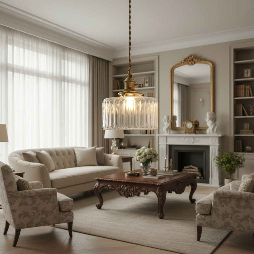 Melin Fluted Cylindrical Pendant light | Celestre