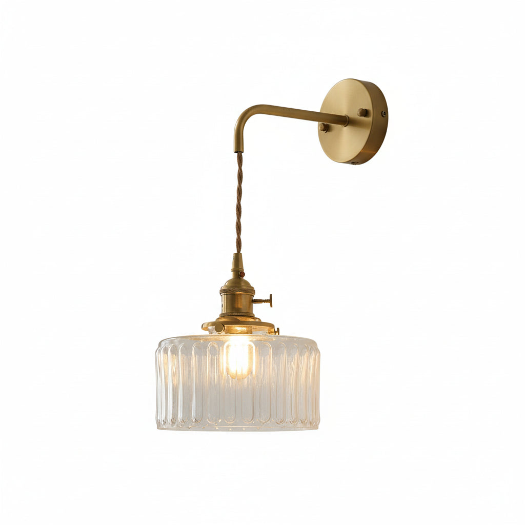 Briva Vintage Fluted Wall Light | Celestre