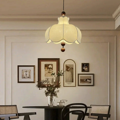 Viri Fabric Scalloped Pendant Light | Celestre