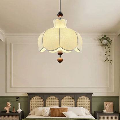 Viri Fabric Scalloped Pendant Light | Celestre
