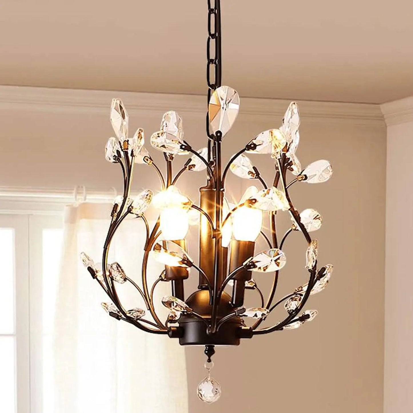 Nore Floral Crystal Branch Chandelier Default | Celestre