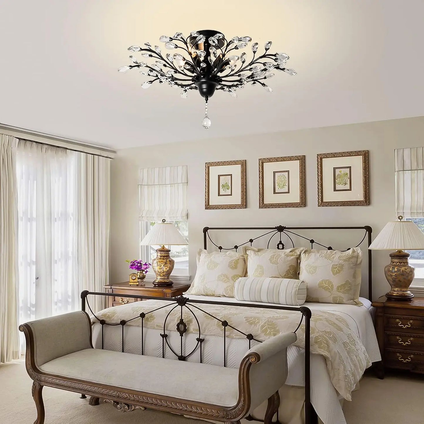 Rati Crystal Branch Ceiling Light | Celestre