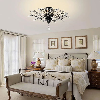 Rati Crystal Branch Ceiling Light | Celestre