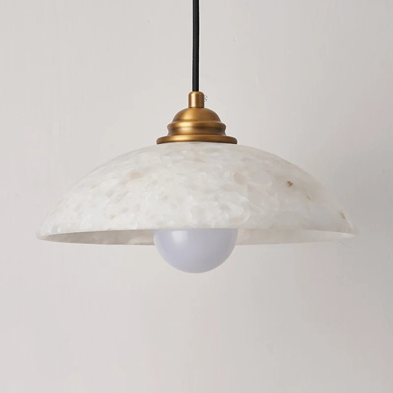 Fova Marble Spliced Bowl Pendant Light | Celestre