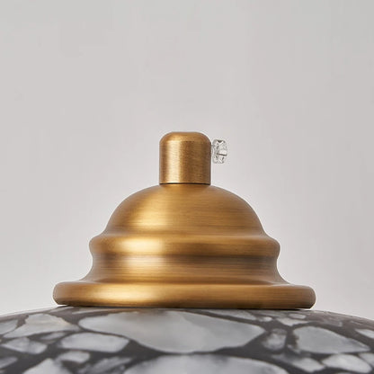 Fova Marble Spliced Bowl Pendant Light | Celestre