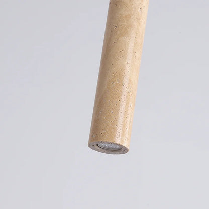 Gani Travertine Cylindrical Pendant Light | Celestre
