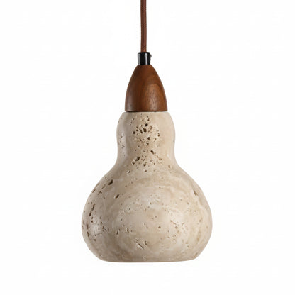 Elma Travertine Gourd Pendant Light | Celestre