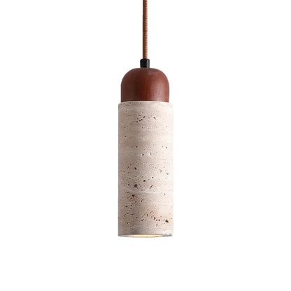 Drin Travertine Tube Pendant Light | Celestre