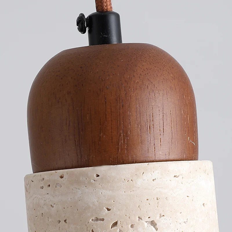Drin Travertine Tube Pendant Light | Celestre