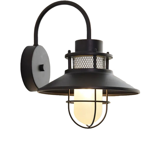 Duxi Outdoor Gooseneck Wall Light | Celestre