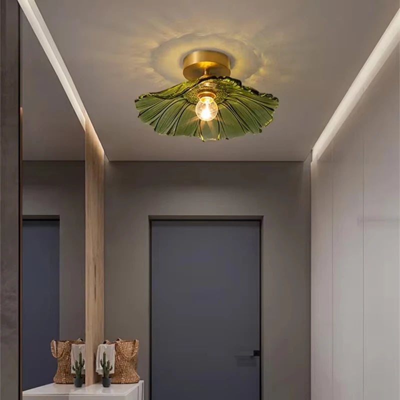 Salvi Nordic Flower Ceiling Light Green | Celestre