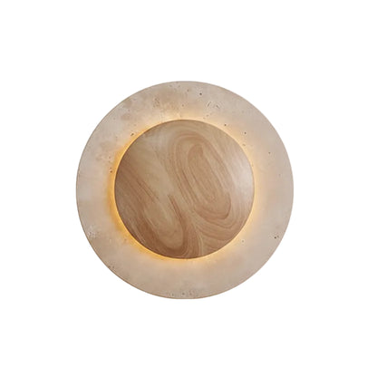 Rori Travertine Disc Wall Light | Celestre