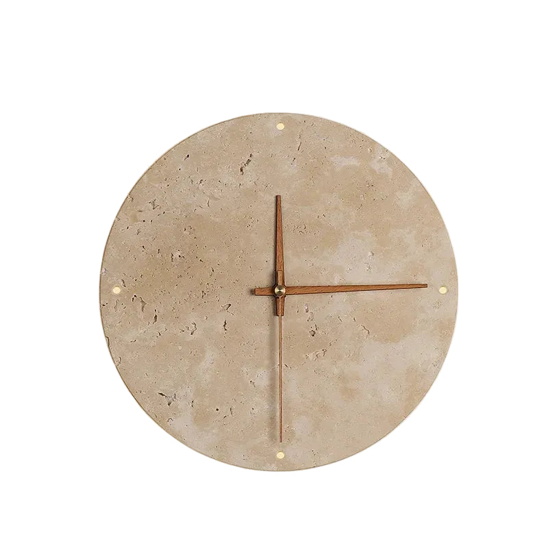 Trem Travertine Clock Wall Light | Celestre